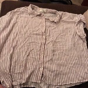 Striped button up